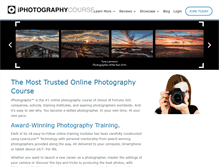 Tablet Screenshot of iphotographycourse.com